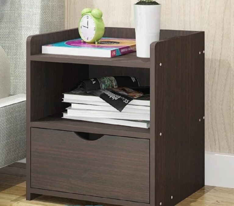 নাইটস্ট্যান্ড বেডসাইড টেবিল ফলিং ১-ড্রয়ার ১-কম্পার্টমেন্ট বেডরুম সিম্পল স্টোরেজ ক্যাবিনেট