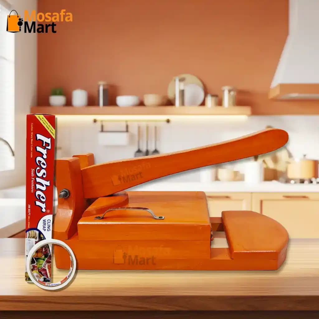 উচ্চমানের মেহেগুনি কাঠের তৈরি হ্যান্ড প্রেস রুটি মেকার 4