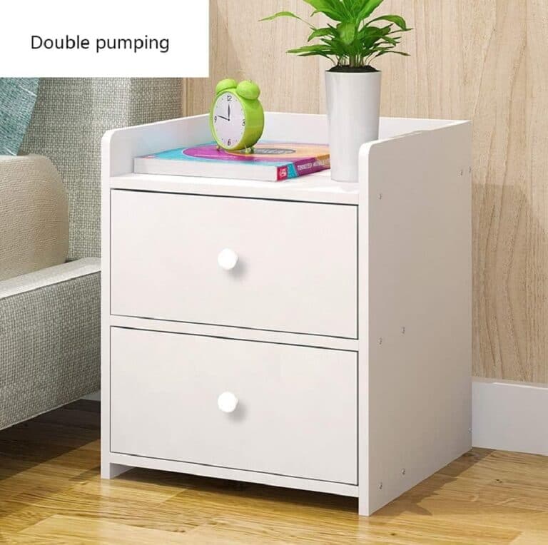 আধুনিক দুইটা ড্রয়ারসহ বেড সাইড টেবিল বেডরুমের জন্য 3