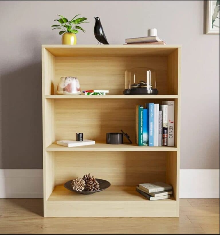 ৩ স্তরের খোলা বইয়ের তাক, বইয়ের আলমারি প্রদর্শন সংগঠক অধ্যয়ন কক্ষের জন্য শোকেস স্ট্যান্ড 3