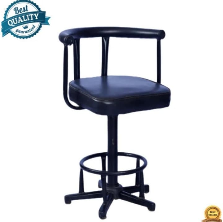 স্টাইলিশ এম.এস কাউন্টার টুল চেয়ার (প্রিমিয়াম কোয়ালিটি) -কালো। (১পিস ) 2