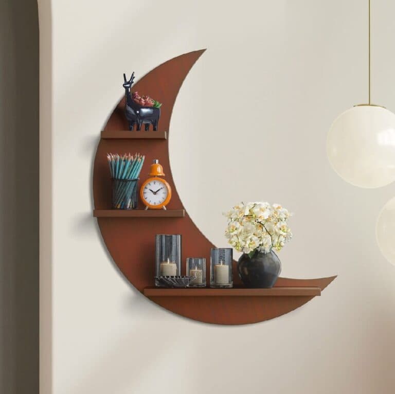 সুন্দর চাঁদ আকৃতির দেয়াল সেলফ 3