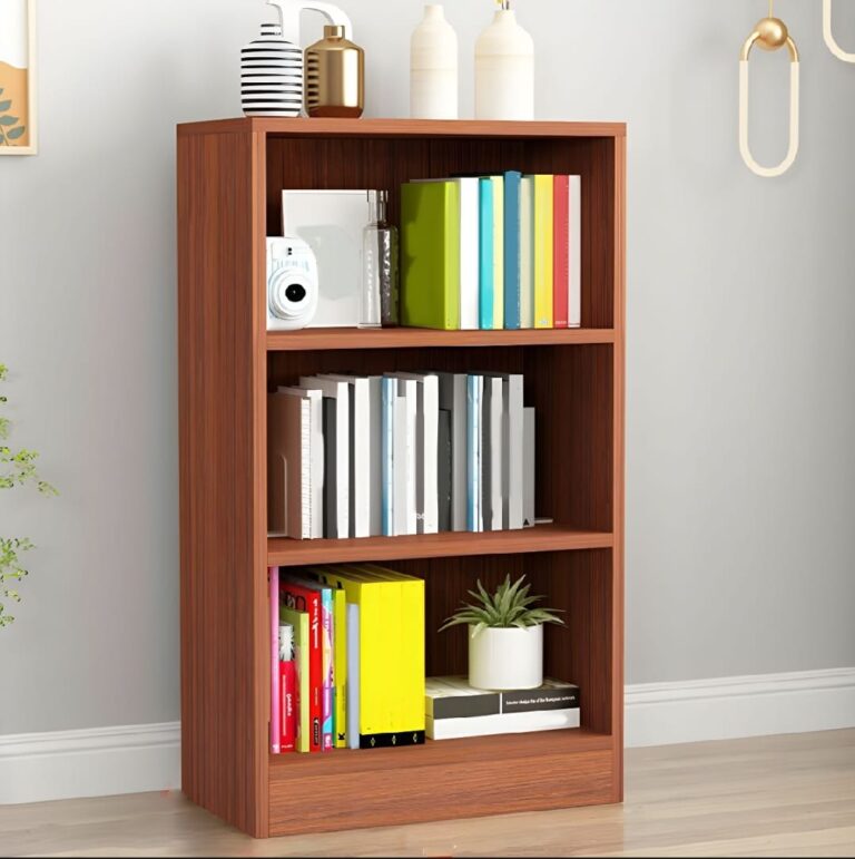 ৩ স্তরের খোলা বইয়ের তাক, বইয়ের আলমারি প্রদর্শন সংগঠক অধ্যয়ন কক্ষের জন্য শোকেস স্ট্যান্ড